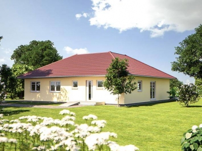 Проект 1 этажного дома из блоков PP-27